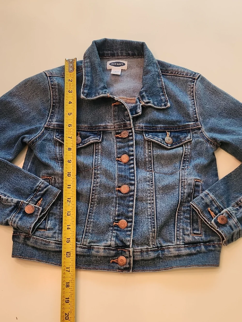 Old Navy Denim Jean Jacket Corgi Dog 10 12